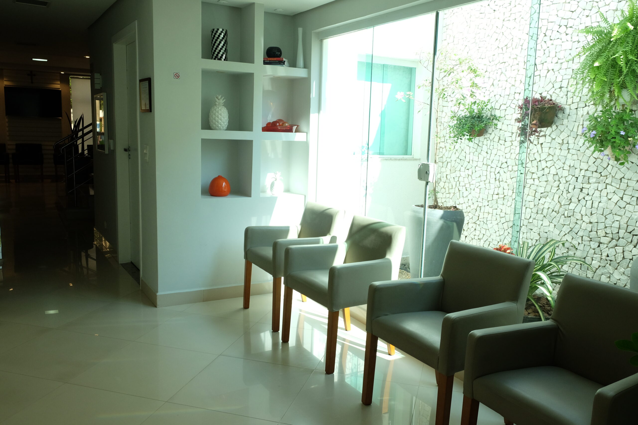 Sala de procedimentos da clínica