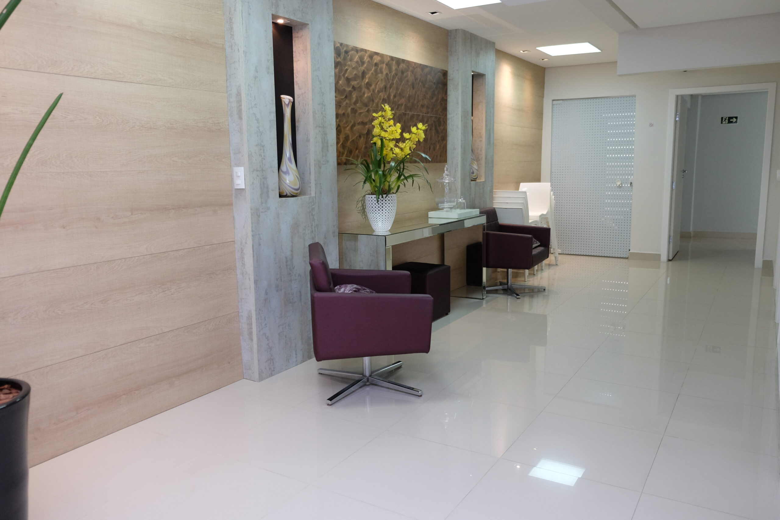 Ambiente de atendimento da clínica